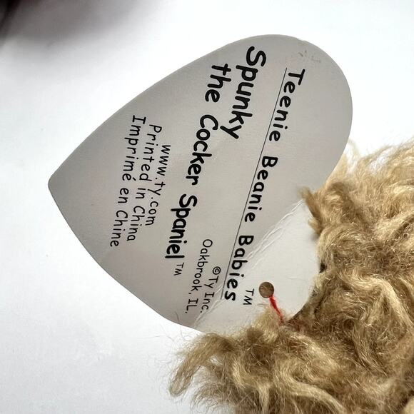 Ty Beanie Babies Iggy The Iguana, Rex The Tyrannosaurus, Spunky Dog, Rhinoceros - Picture 14 of 16